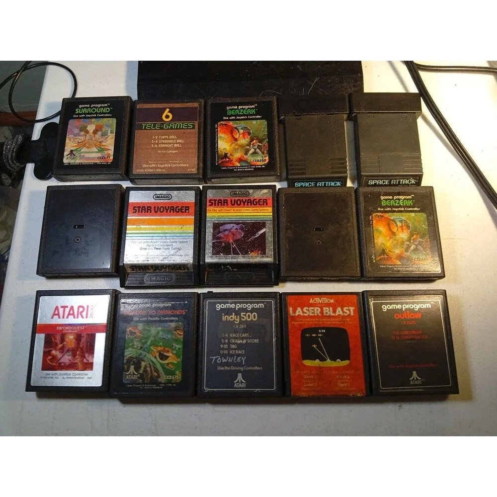 Atari 2600 73 Game Cartridge Lot - Varying Conditions - Tested & Working
